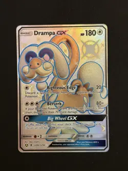 Pokemon TCG Drampa GX Full Art Ultra Rare Holo Card SV80/SV94 NM Condition - Image 1