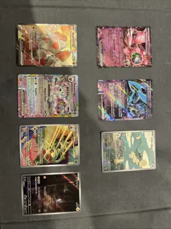 Lot of Pokemon Cards 5 Cards Japanese and English Nm Condition Always Sleeved - Image 1