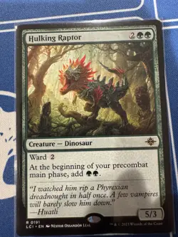 Hulking Raptor the Lost Caverns of Ixalan Regular Card - Image 1