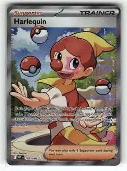 Harlequin 163/086 SV: White Flare NM Pokemon Card TCG - Image 1