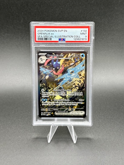 PSA 9 Greninja ex 132 Scarlet & Violet Holo Black Star Promo Pokemon Card - Image 1