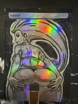 MTG Altered Art Anime Jessie Pokemon Foil Hand Painted With Video - Image 1