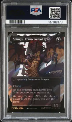 2025 MTG FINAL FANTASY #0529 SHINRYU, TRANSCENDENT RIVAL/ZENOS YAE GALVUS PSA 10 - Image 2