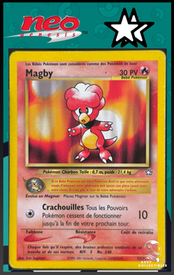 Carte Pokemon Magby 23/111 Rare Neo Genesis Wizards FR - Image 1