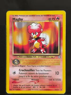 Carte Pokemon Magby 23/111 Rare Neo Genesis Wizards FR - Image 2