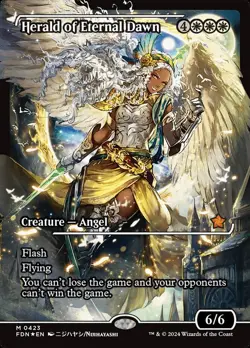 MTG - Herald of Eternal Dawn - Fanart Foil Foundations - EDH / Playtest - Image 1