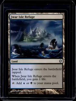 MAGIC THE GATHERING COMMANDER 2013 UNCOMMON JWAR ISLE REFUGE LIGHTLY PLAYED - Image 1