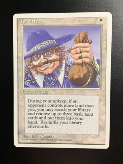 MTG Land Tax 4th Edition NM Rare - Image 1