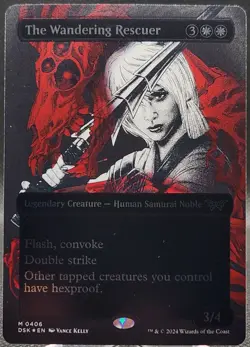 The Wandering Rescuer #406 Duskmourn: House of Horror Showcase Textured Foil - Image 1