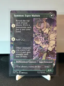 MTG FIN Esper Origins / Summon: Esper Maduin 0370 R Borderless Non-Foil NM - Image 2