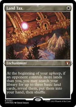 Land Tax (Foil Etched) Commander Masters NM MTG - Image 1