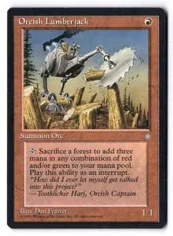 Orcish Lumberjack LP* Ice Age ENGLISH vintage mtg -UnltdCards - Image 1