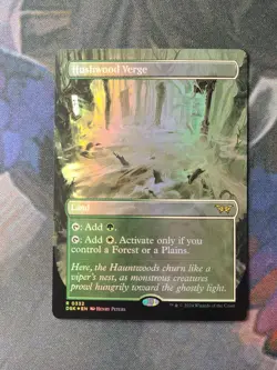 Hushwood Verge - Borderless Foil | 7% Off 2+ | Duskmourn | NM | MTG - Image 1