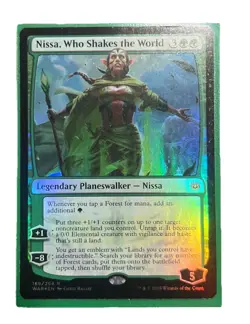 MTG War of the Spark Nissa, Who Shakes the World Foil 169/264 NM Rare - Image 1