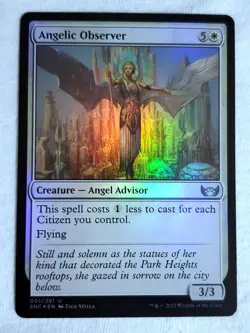 Angelic Observer 001 Streets of New Capenna Foil Magic the Gathering - Image 1