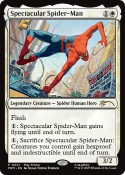 FOIL Spectacular Spider-Man promo MTG Spotlight Series Promo NM- For top 128 - Image 1