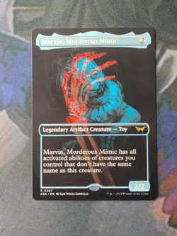 Marvin, Murderous Mimic - Showcase Borderless | 7% Off 2+ | Duskmourn | NM | MTG - Image 1