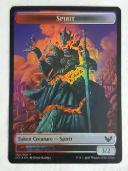 Spirit (6) Inkling (4) Double-sided Token Strixhaven: School of Mages Foil - Image 1