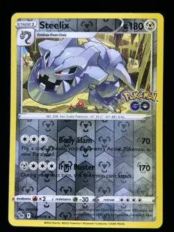 Steelix - 044/078 - Reverse Holo Uncommon - Pokemon Go - NM - Image 1
