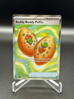 Pokemon TCG Buddy-Buddy Poffin 167/132 Mega Evolution Full Art NM Free Shipping - Image 1