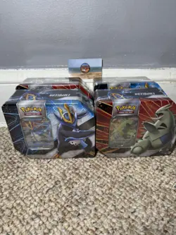 Pokemon TCG V Strikers Tin Tyranitar and Empoleon Sealed Sword & Shield LOT OF 4 - Image 2