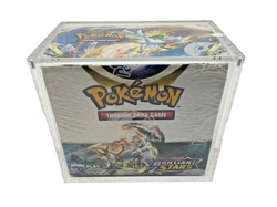 Pokemon TCG Sword & Shield Brilliant Stars Booster Box Sealed w/3mm Acrylic Case - Image 1