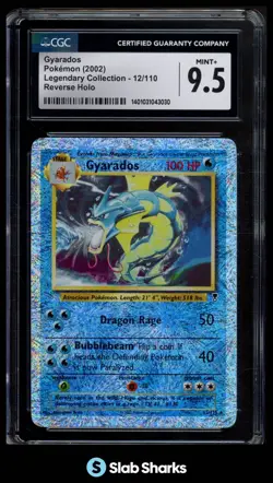 2002 POKEMON LEGENDARY COLLECTION #12/110 GYARADOS REVERSE HOLO CGC 9.5 - Image 1