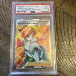 PROFESSOR'S RESEARCH (JUNIPER) - SWSH 152 - Black Star Promo - PSA 4 - Pokemon - Image 1