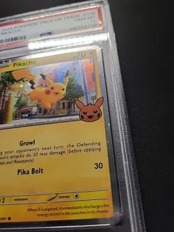 PSA 10 Pokemon 018/091 Stamped 2024 Trick Or Trade Pikachu Gem 💎 Mint - Image 4