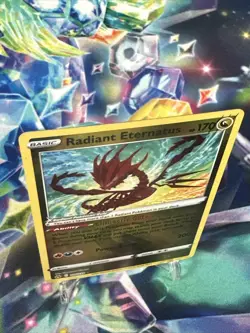 Pokemon TCG Radiant Eternatus #105/159 Crown Zenith Rare Reverse Holo Card - Image 2