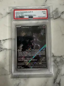 PSA 7 GEM MINT MEWTWO FULL ART BLACK STAR PROMO SVP IT 052 POKEMON ITALIAN - Image 1