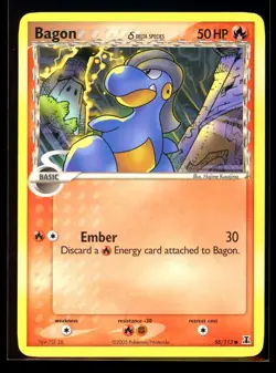 2005 EX - Delta Species Bagon #58 Non Holo Pokemon Card - Image 1