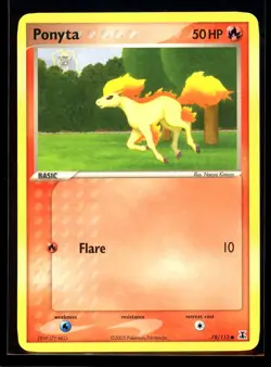 2005 EX - Delta Species Ponyta #78 Non Holo Pokemon Card - Image 1