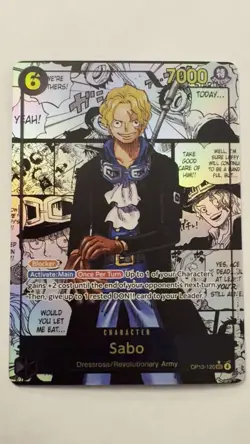 OP13-120 Sabo SEC Manga Rare (Super Alternate Art) One Piece Card Game English - Image 2