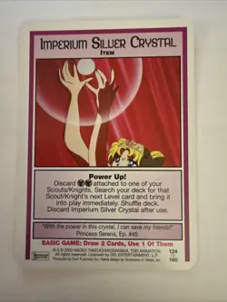 Sailor Moon CCG Card Game Premier Edition Imperium Silver Crystal TCG 124 of 160 - Image 2