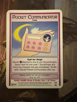 Sailor Moon CCG Card Game Premier Edition Pocket Communicator TCG 122 of 160 - Image 1