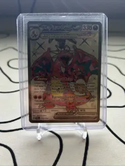 Pokemon TCG Sv03: Obsidian Flames Charizard EX Holo Card 215/197 - Image 1