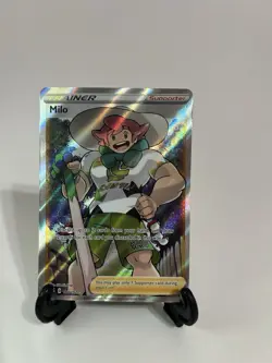 Milo 190/192 Rebel Clash NM Full Art Ultra Rare Pokemon Card - Image 1