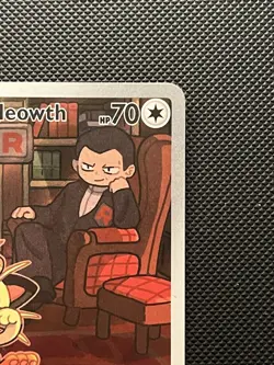 Team Rockets Meowth Card 203/182 Destined Rivals Illustration Rare ENGLISH NM - Image 4