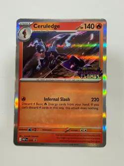 Ceruledge - Prerelease Promo Pokemon Card MEP 014 Phantasmal Flames Stamp - Image 1