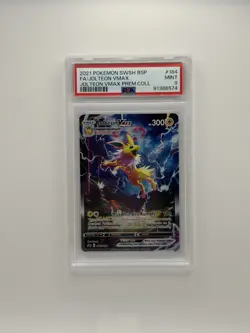 2021 POKEMON SWSH184 BLACK STAR PROMO #184 FULL ART JOLTEON VMAX PSA 9 - Image 1