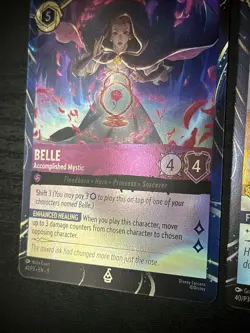 Disneyland Lorcana Exclusive Promos - set of Belle & The Beast Park Promo 2 Card - Image 3