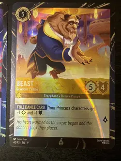 Disneyland Lorcana Exclusive Promos - set of Belle & The Beast Park Promo 2 Card - Image 5