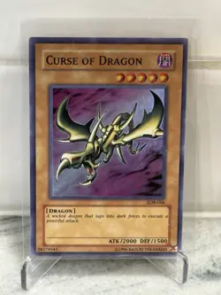 Yu-Gi-Oh LOB-066 Curse of Dragon Super Rare Holo Card NM/Mint Condition - Image 1