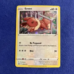 Eevee SWSH175 SWSH: Sword & Shield Promo Card Pokemon Holo - NM - Image 1