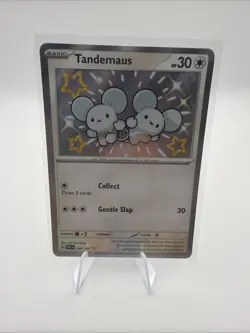 Tandemaus 209/091 Pokemon TCG Paldean Fates Shiny Rare Holo Card M/Nm Condition - Image 1