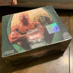 Marvel VS Web of SPIDER-MAN CCG Trading Cards Sealed WAX Box 1st Ed. 336 Cards. - Image 1