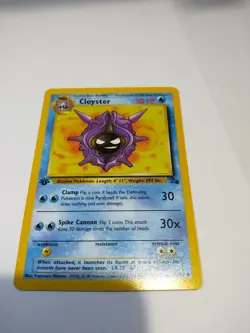 1st Ed Cloyster Non-Holo WOTC Pokemon Card 32/62 Fossil Set - Image 1