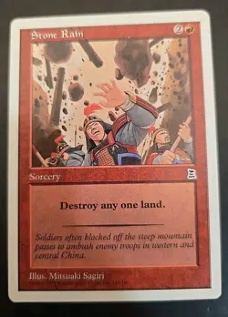 Stone Rain Portal Three Kingdoms Regular MTG Lightly Played (4 Cards) - Image 3