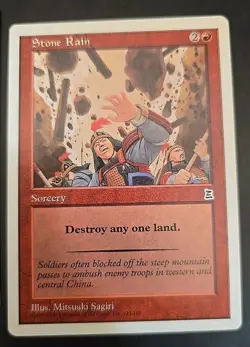 Stone Rain Portal Three Kingdoms Regular MTG Lightly Played (4 Cards) - Image 4